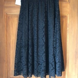 Lularoe Lola black lace